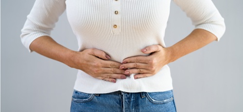 Illustration showing the top of the colon