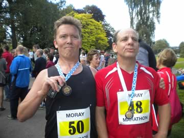 Bill at the Moray Marathon